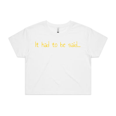 It had to be said… Thumbnail