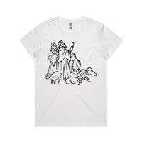 AS Colour - Women's Maple Crew Tee (Regular Fit) Thumbnail